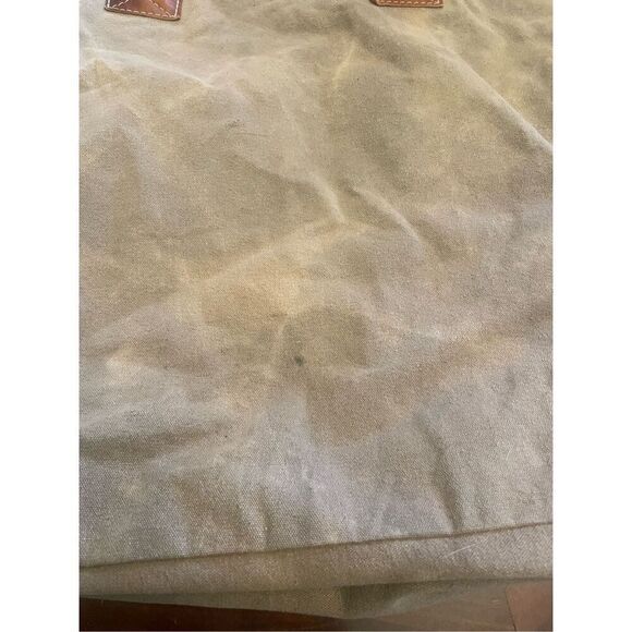 The Barrel Shack Leather Recycled Canvas Tote Patriotic One Size-NWOT - Picture 11 of 16